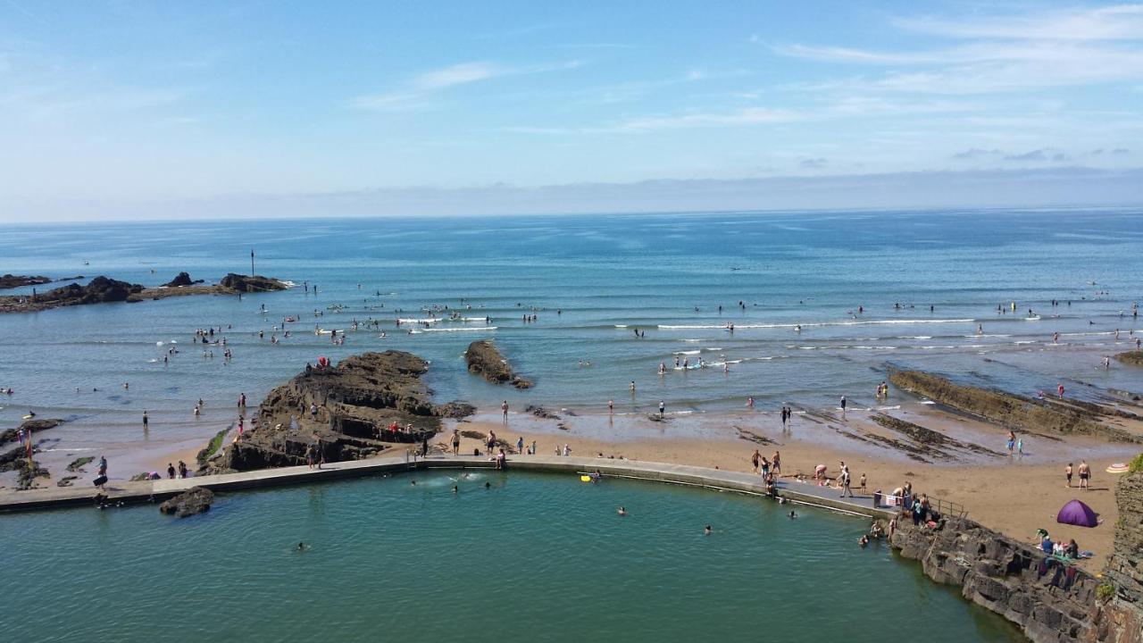 Stones Throw Studio Apartment Bude Cornwall Eksteriør billede